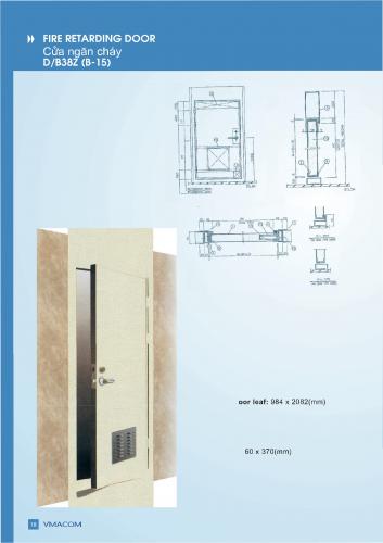 Cửa ngăn cháy D/B38Z (B-15)
