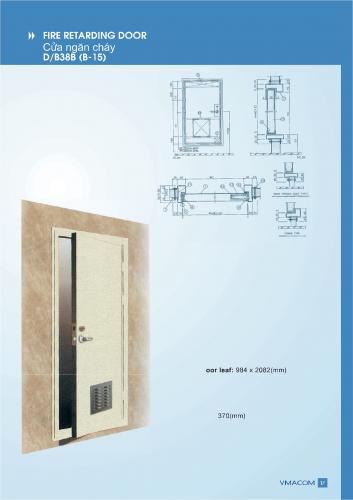 Cửa ngăn cháy D/B38B (B-15)
